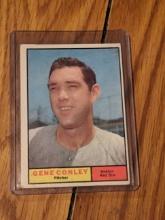 Set Break 1961 Topps Baseball Vintage #193 Gene Conley Boston Red Sox Card