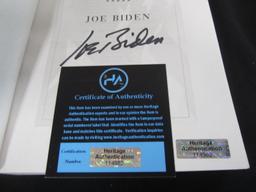 Joe Biden signed book with coa