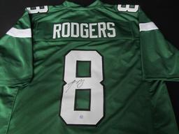 JETS AARON RODGERS SIGNED JERSEY COA