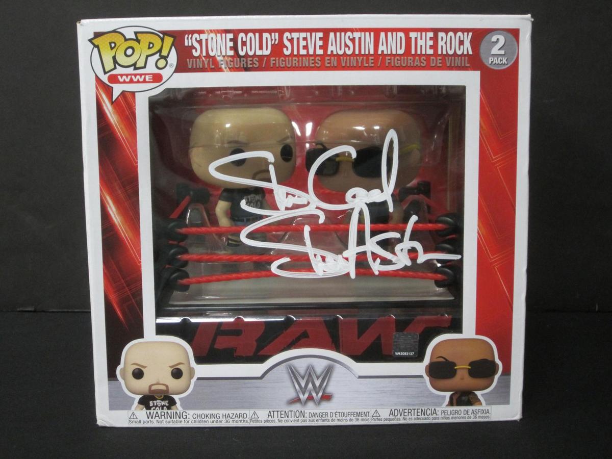 STONE COLD STEVE AUSTIN SIGNED FUNKO COA