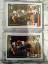 1992 Topps Rookie Lot of 2 Alonzo Mourning #393