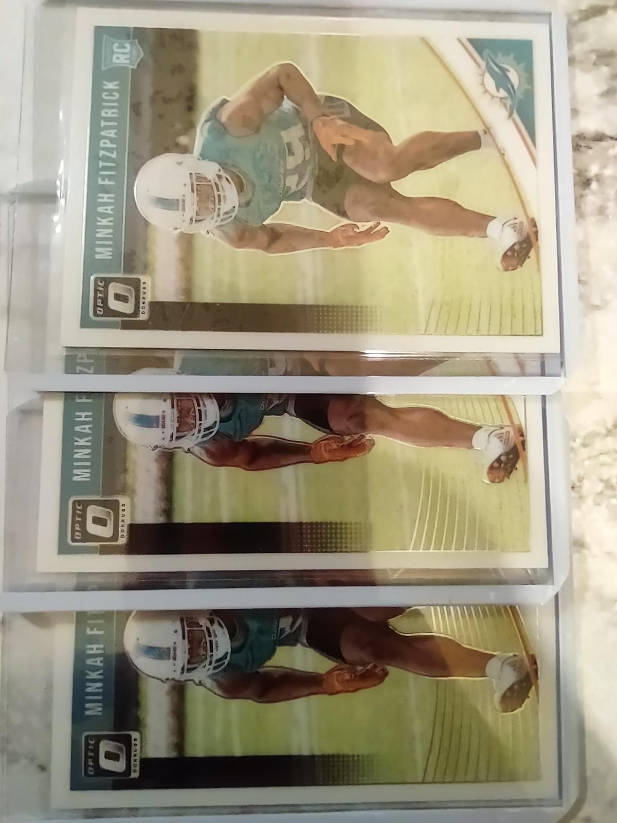 2018 Optic Rookie Lot Of 3 Minkah Fitzpatrick #103