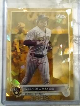 2022 Topps Chrome Saphire Gold Refractor Willy Adams #378 /50
