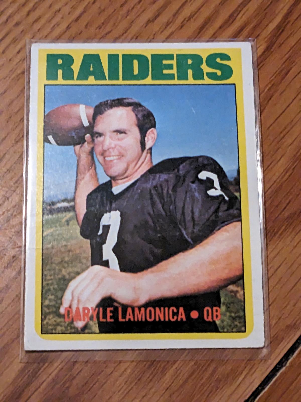 1972 Topps DARYLE LAMONICA #169 Oakland Raiders VINTAGE NFL FOOTBALL CARD