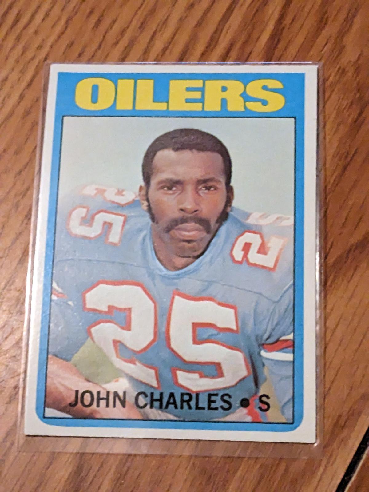 John Charles TOPPS Football Card 1972 #176 NFL