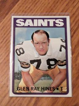 1972 Topps GLEN RAY HINES #242 New Orleans Saints