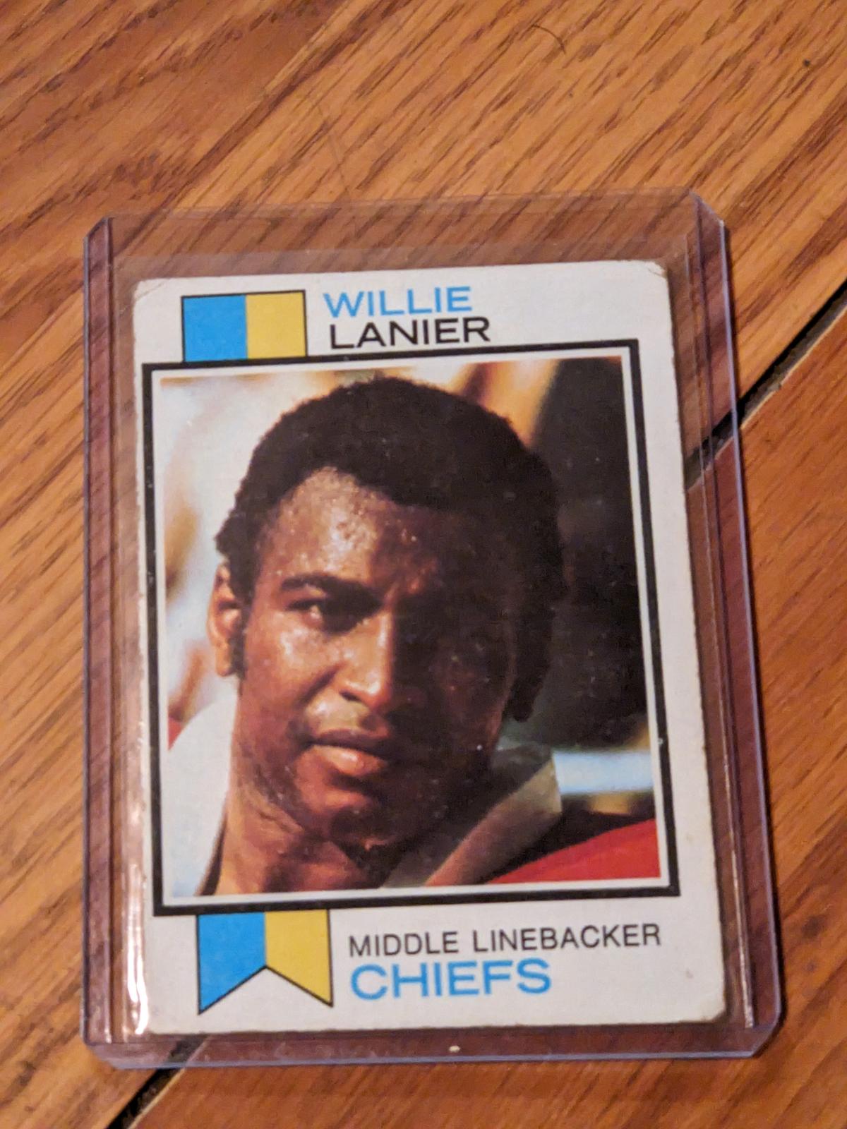 1973 TOPPS FOOTBALL WILLIE LANIER #410 CHIEFS