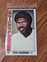 Ticky Burden 1976-77 Topps jumbo card