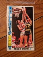 Mike Riordan 1976-77 Topps jumbo card