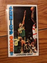 Leonard Gray 1976-77 Topps jumbo card