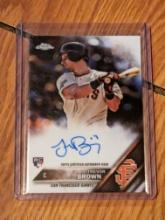 2016 Topps Chrome Rookie Autograph #RA-TB Trevor Brown Auto RC San Fran Giants