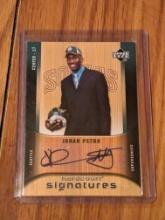 2005-06 Upper Deck Hardcourt Signatures Johan Petro #HS-JP Rookie Auto RC