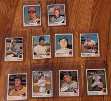 x10 mlb Vintage 1973 Topps lot See pictures