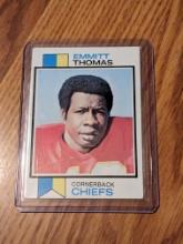 1973 Topps Vintage Football Emmitt Thomas #107 Kansas City Chiefs