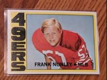 1972 TOPPS Frank Nunley football card #249