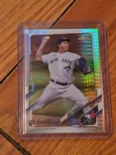 Nate Pearson 2021 Topps Chrome Hyper Prizm Rookie Card #136 Toronto Blue Jays