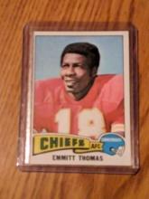 1975 Topps #340 Emmitt Thomas Kansas City Chiefs NFL Vintage Football Card