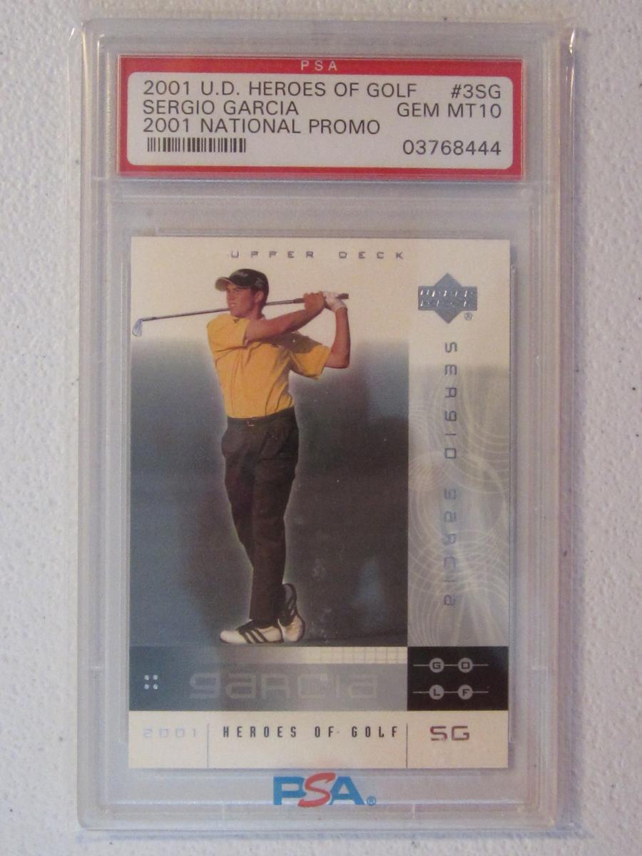 2001 UD HEROES OF GOLF SERGIO GARCIA GEM 10