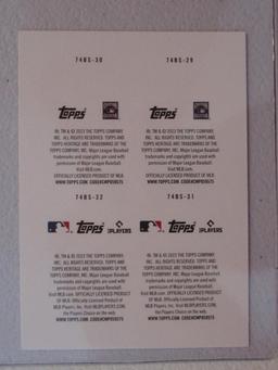 2023 TOPPS HERITAGE 1974 BASEBALL STAMPS