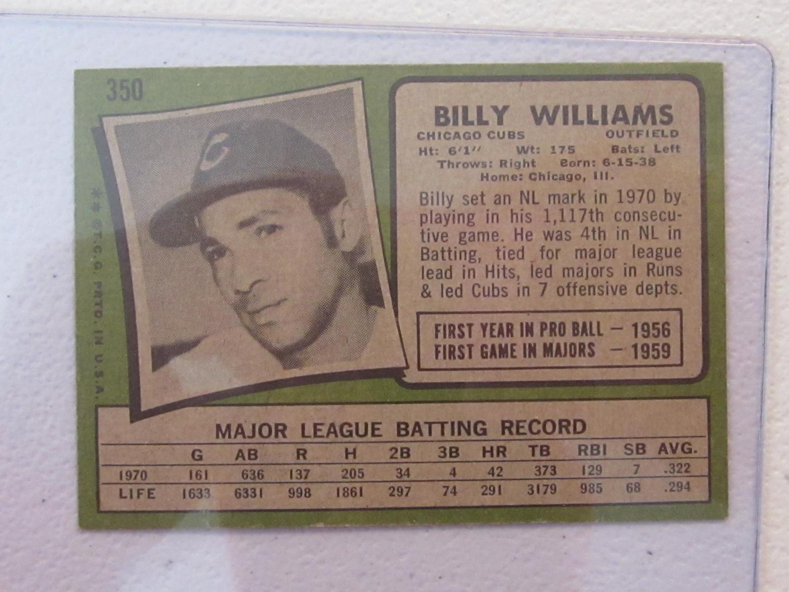 1971 TOPPS BILLY WILLIAMS NO.350 VINTAGE