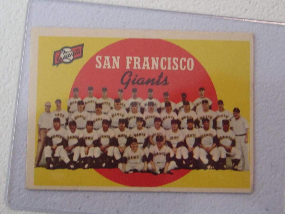 1959 TOPPS SAN FRANCISCO GIANTS CHECK LSIT