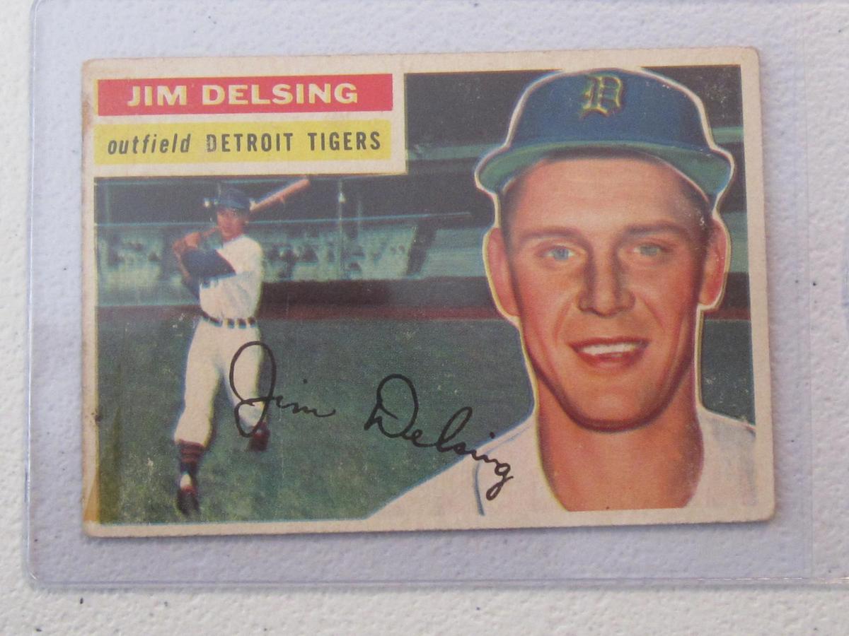 1956 TOPPS JIM DELSING NO.338 VINTAGE