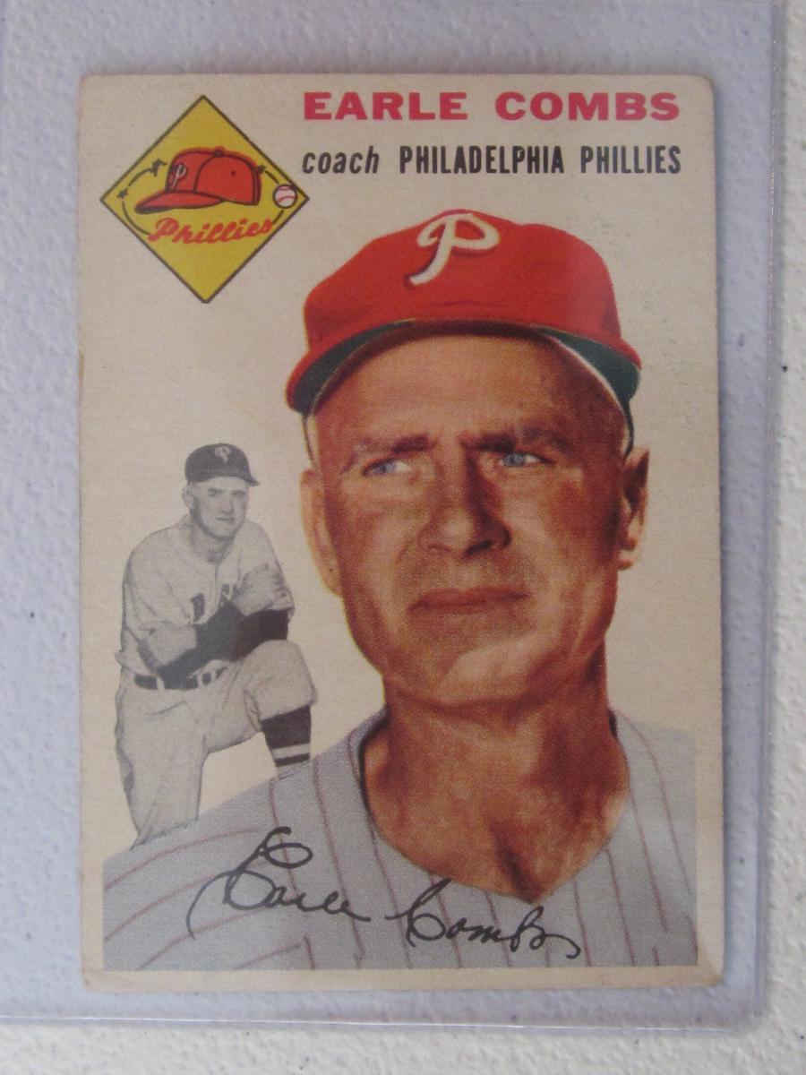 1956 TOPPS EARLE COMBS NO.183 VINTAGE