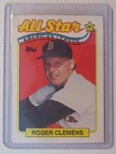 1989 TOPPS ROGER CLEMENS ALL-STAR RED SOX