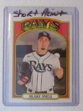 2021 TOPPS HERITAGE BLAKE SNELL SP NO.497 RAYS