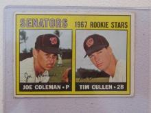 1967 TOPPS JOE COLEMAN,TIM CULLEN NO.167