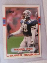 1989 TOPPS MICHAEL IRVIN SUPER ROOKIE COWBOYS