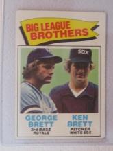 1977 TOPPS BIG LEAGUE BROTHERS GEORGE/KEN BRETT