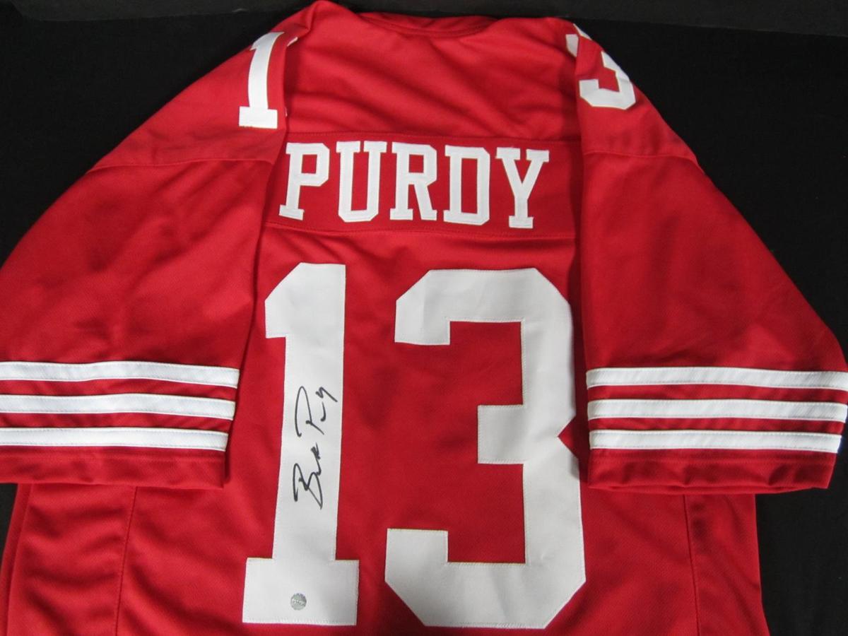 49ERS BROCK PURDY SIGNED JERSEY PRO CERT COA