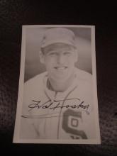 HAL TROSKY SIGNED BW POST CARD COA