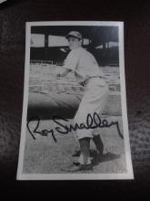 ROY SMALLEY SIGNED BW POST CARD COA