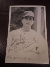 ERV PALICA SIGNED BW POST CARD COA