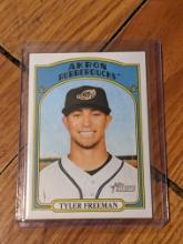 Tyler Freeman 2021 Topps Heritage #4 Cleveland Indians