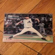 Curt Schilling photo game 1 diamonds versus yankees 2001 world series stickered