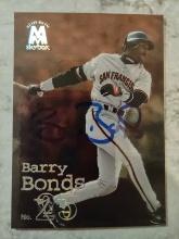 Hand Signed Barry Bonds Card W/ COA