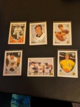 x6 mlb lot; brooks robinson/bill mazeroski/leo/catfish hunter/whitey ford,etc see pictures