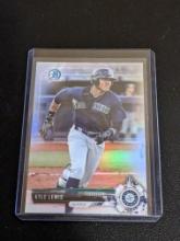 2017 Bowman Chrome Refractor Kyle Lewis Rc Refractor #BDC-154