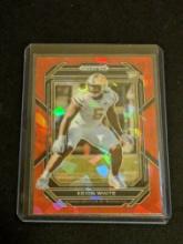 2023 Panini Prizm Draft Picks #186 Keion White Prizms Red Ice Rookie Card