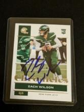 Zach Wilson RC autographed card w/coa