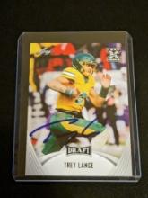 Trey Lance RC autographed card w/coa