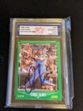 Chris James 1988 Score auto Authenticated by Fivestar Grading