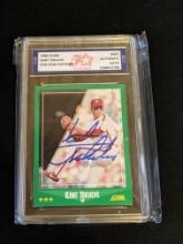 Kent Tekulve 1988 Score auto Authenticated by Fivestar Grading Graded
