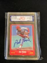 Ted Power 1988 Score auto Authenticated by Fivestar Grading