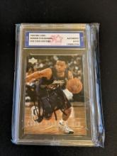 Damon Stoudamire 1997 Upper Deck auto Authenticated by Fivestar Grading