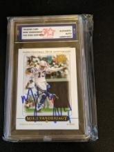 Mike VanderJagt 2005 Topps Auto Authenticated by Fivestar Grading