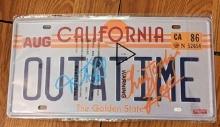 Michael J. Fox & Christopher Lloyd Autographed Signed License Plate with coa